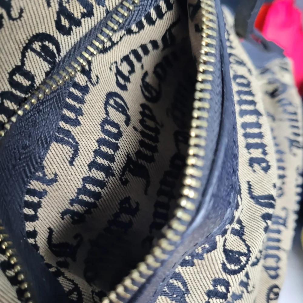 Juicy Couture Backpack Bag‎ Logo Black Brown Pop Out